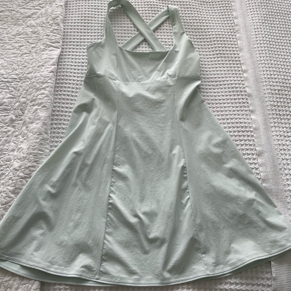 Outdoor Voices Cross Back Dress in Ice Melt, size M